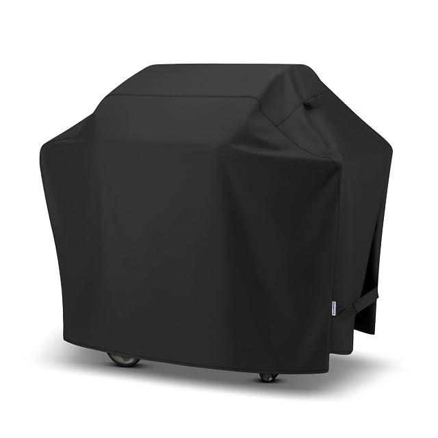 SunPatio 55 inch black heavy duty waterproof grill cover
