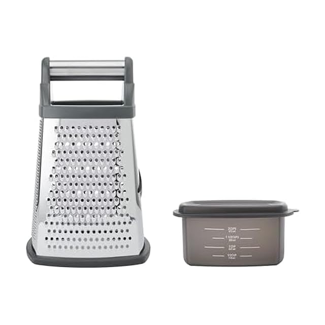KitchenAid Gourmet box grater in charcoal gray 10 inch