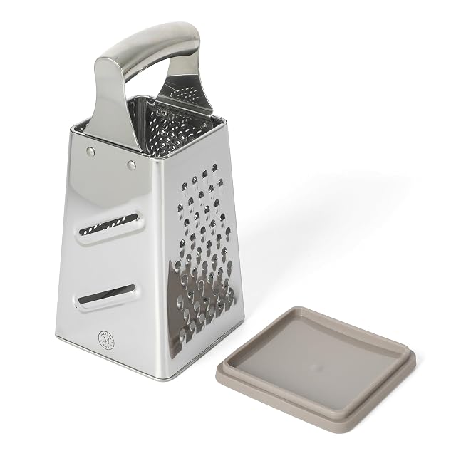 Martha Stewart Sprucedale 9.5 inch stainless steel four sided box grater