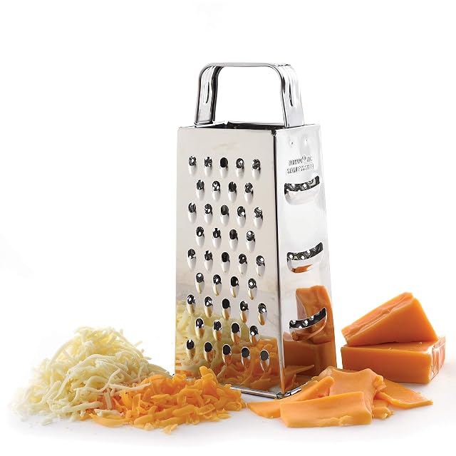 Norpro stainless steel four sided box grater silver