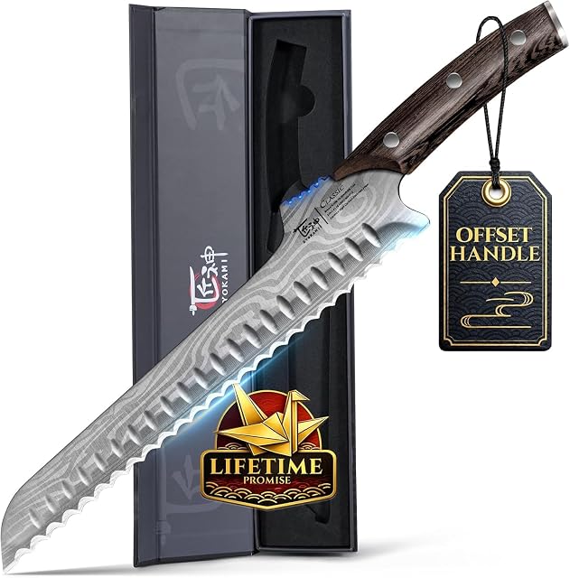 SYOKAMI 26.9 cm offset serrated bread knife