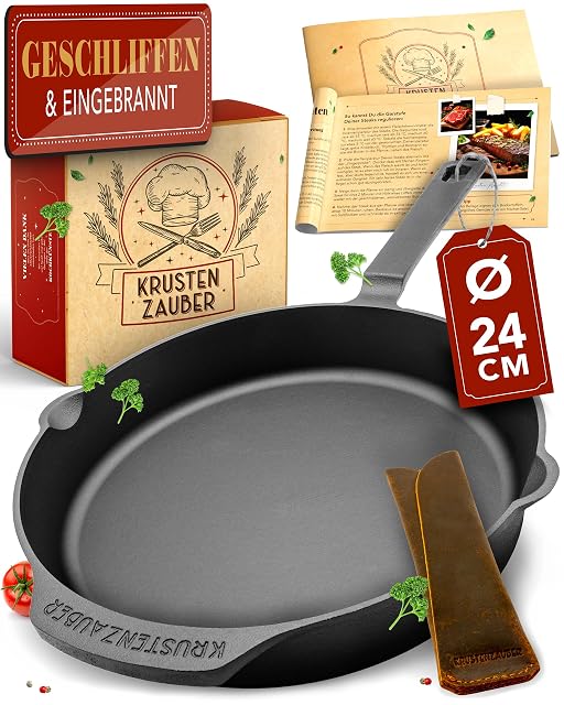 KRUSTENZAUBER 24 cm ground cast iron skillet