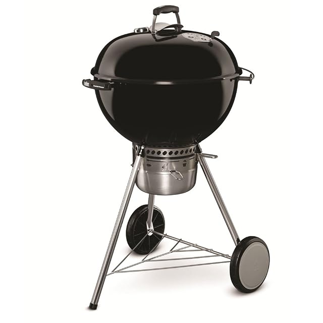Weber Master-Touch 22 inch black charcoal grill with Tuck-Away lid holder