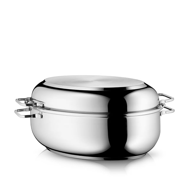 WMF oval 8.5 liter stainless roaster with pan lid