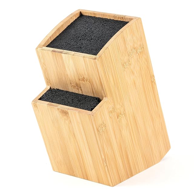 Hanseküche HMB-001 acacia knife block, empty