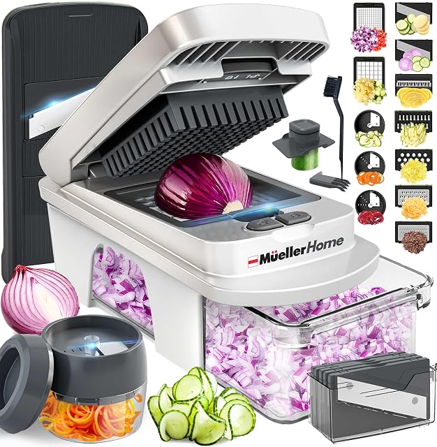 Mueller Pro-Series all-in-one 12 blade mandoline slicer for kitchen