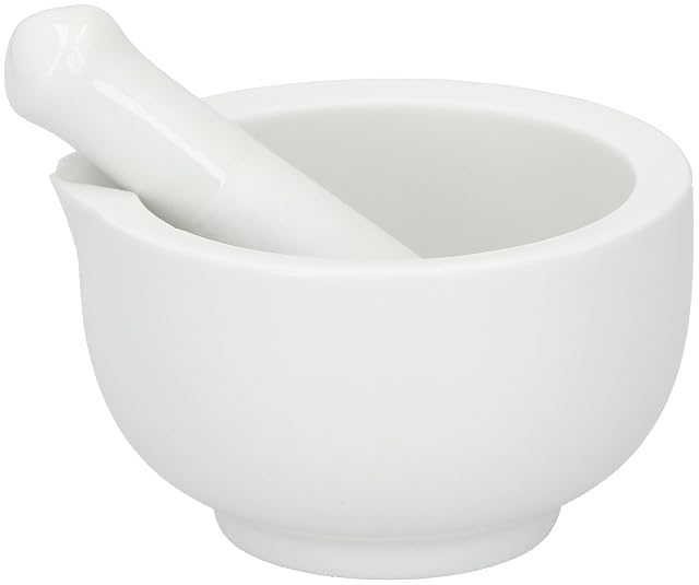 alpina small white mortar and pestle set