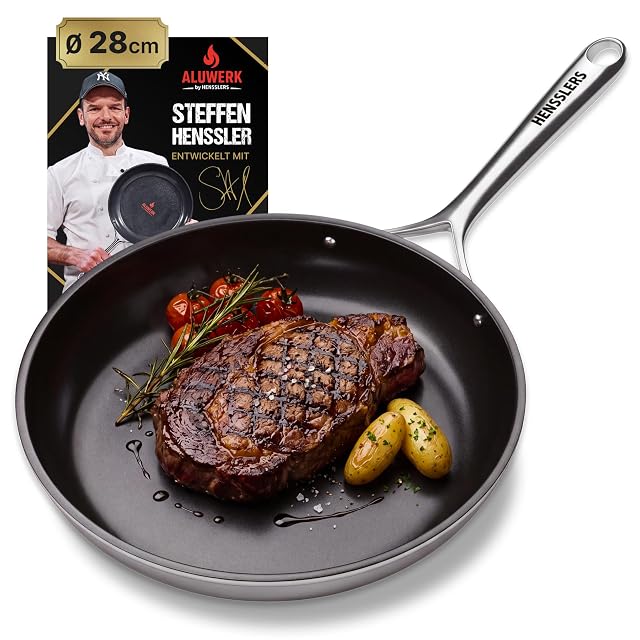 ALUWERK SH20517 28 cm titanium-reinforced ceramic frying pan