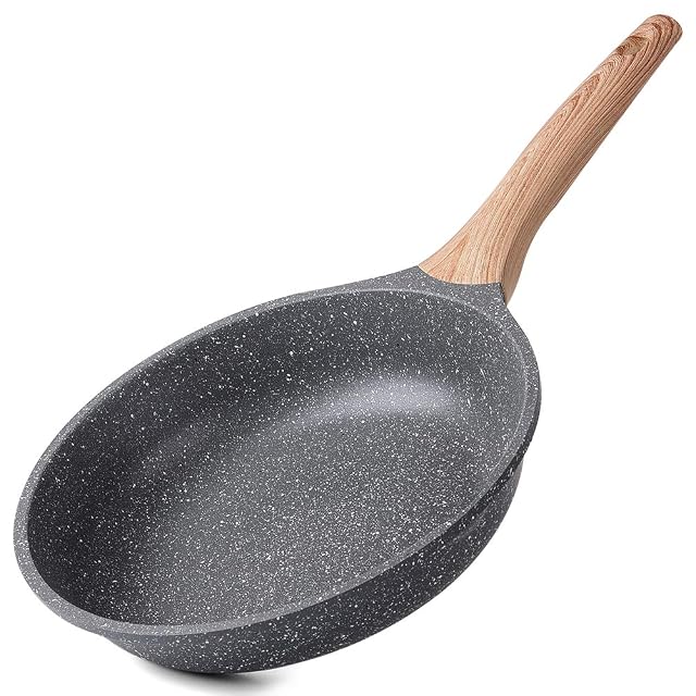 ZUOFENG 28 cm granite-effect nonstick frying pan