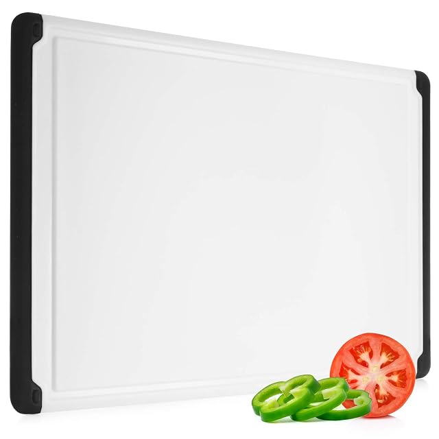 Belwares large plastic cutting board for kitchen 18 inch chopping board