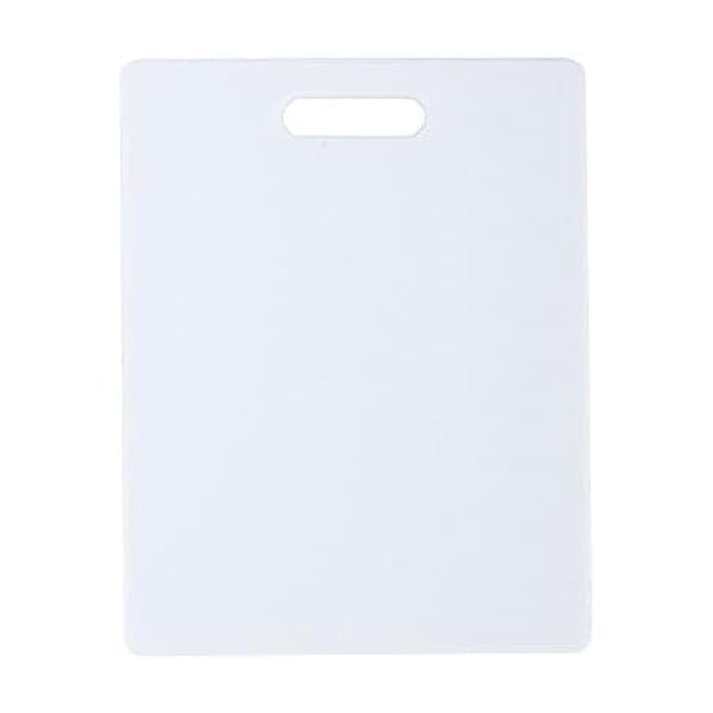 Farberware reversible plastic cutting board 8x10 inch white
