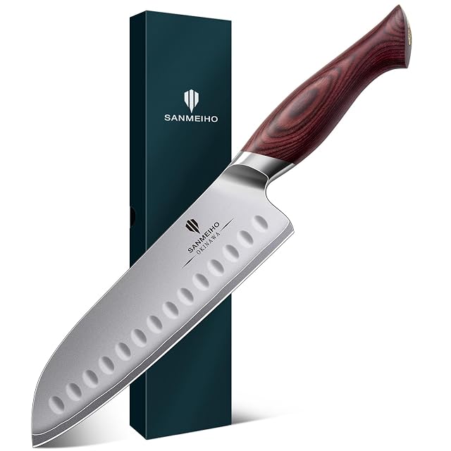 SANMEIHO 18 cm laminated Japanese santoku knife