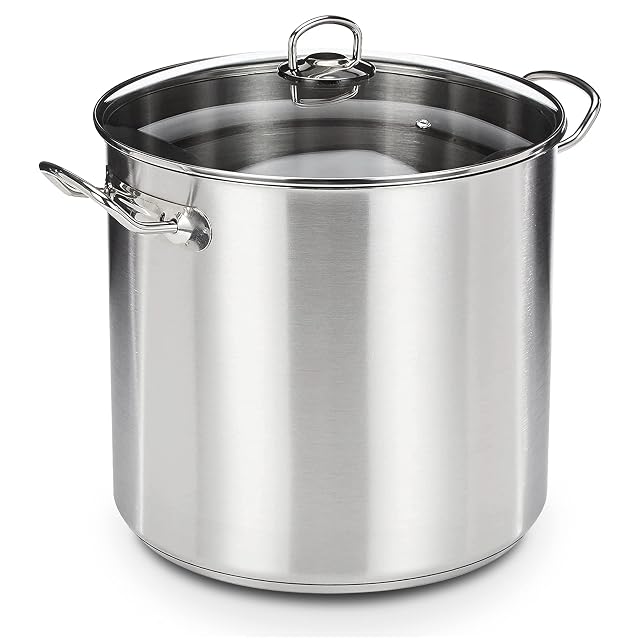 GSW 643474 Profi 20 liter stainless stockpot with glass lid