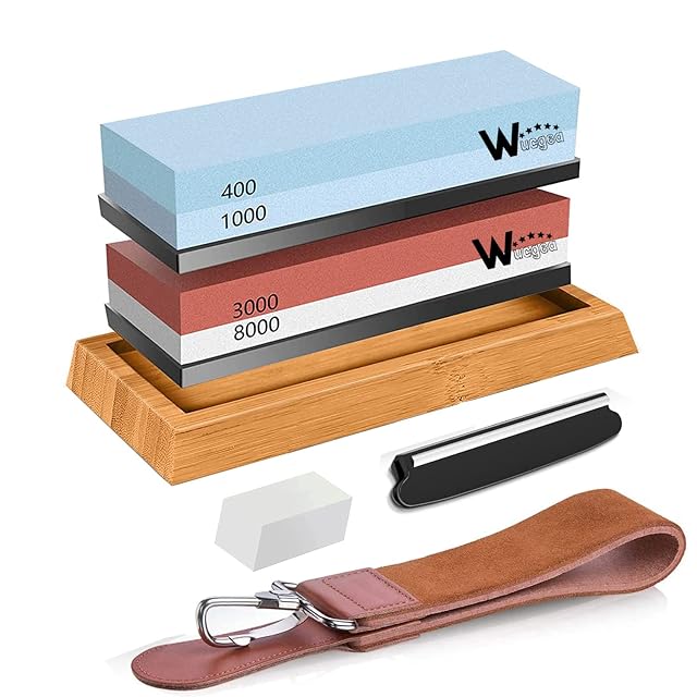 wucgea 400/1000 and 3000/8000 whetstone set