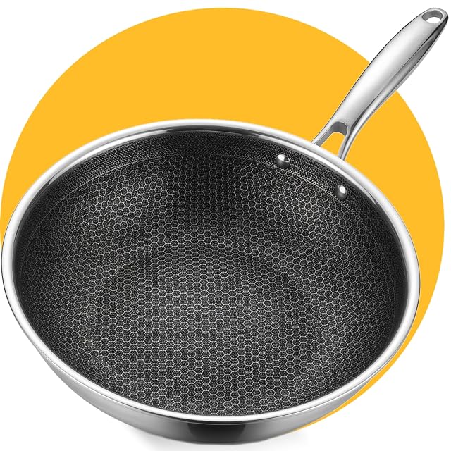 Pasper WOK-28 28 cm honeycomb stainless wok