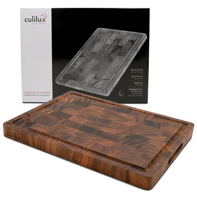 CULILUX Gourmet walnut end grain chopping board